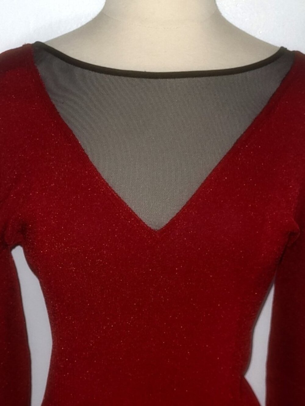 M Cache Mesh Panel sweater